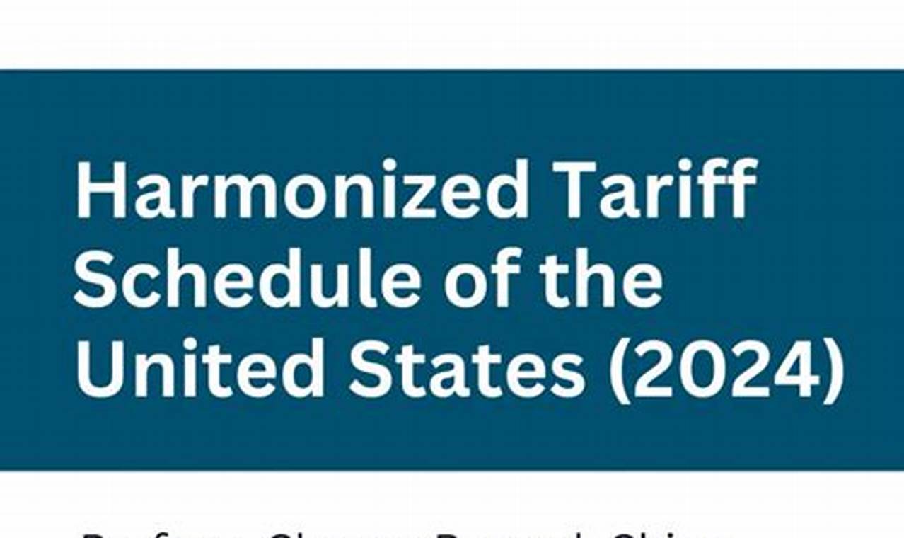 2024 Harmonized Tariff Schedule Changes