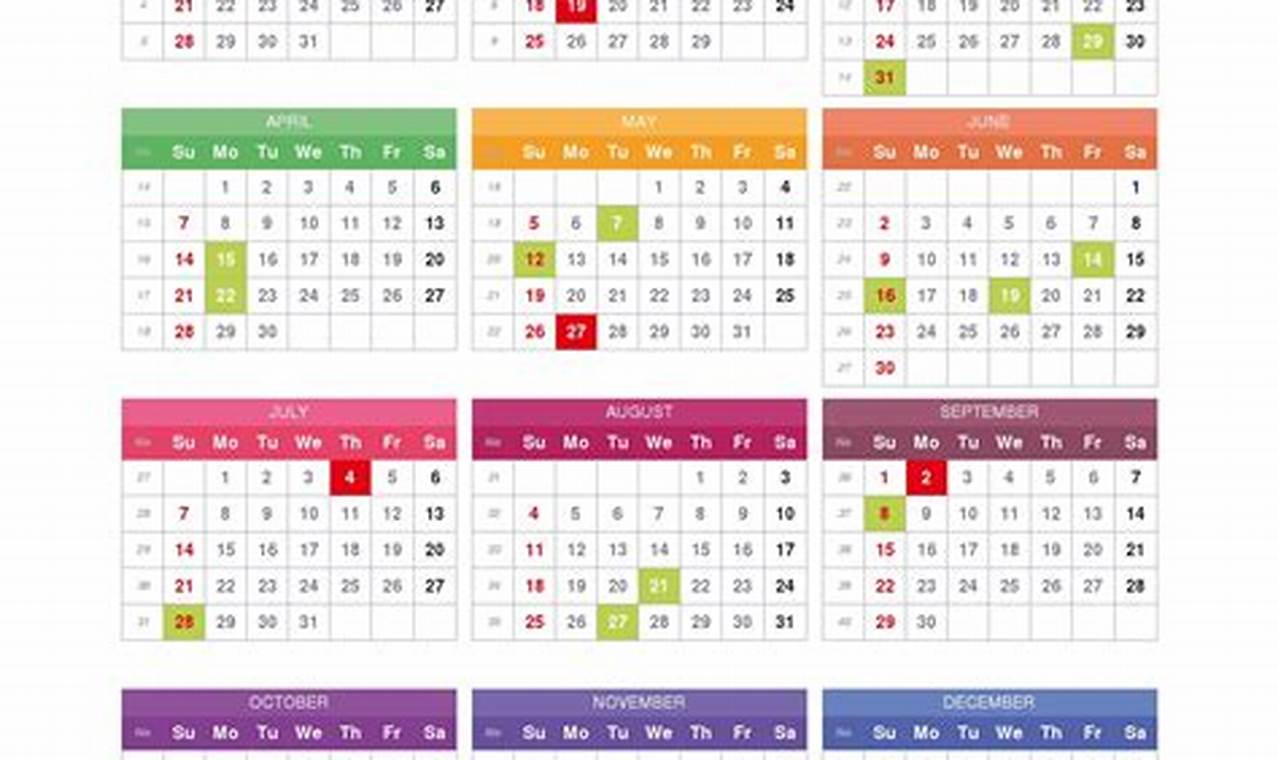 2024 Holiday Calendar Days Schedule