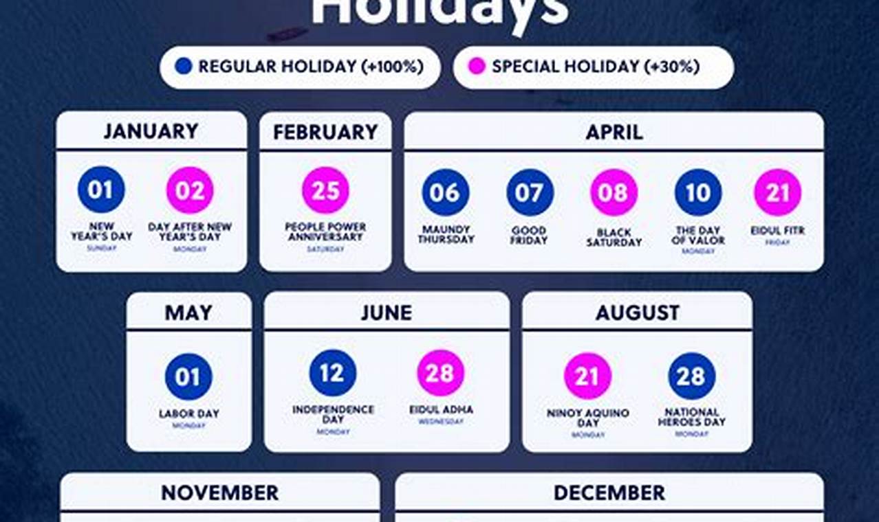 2024 Holiday Calendar Philippines Proclamation Date Today