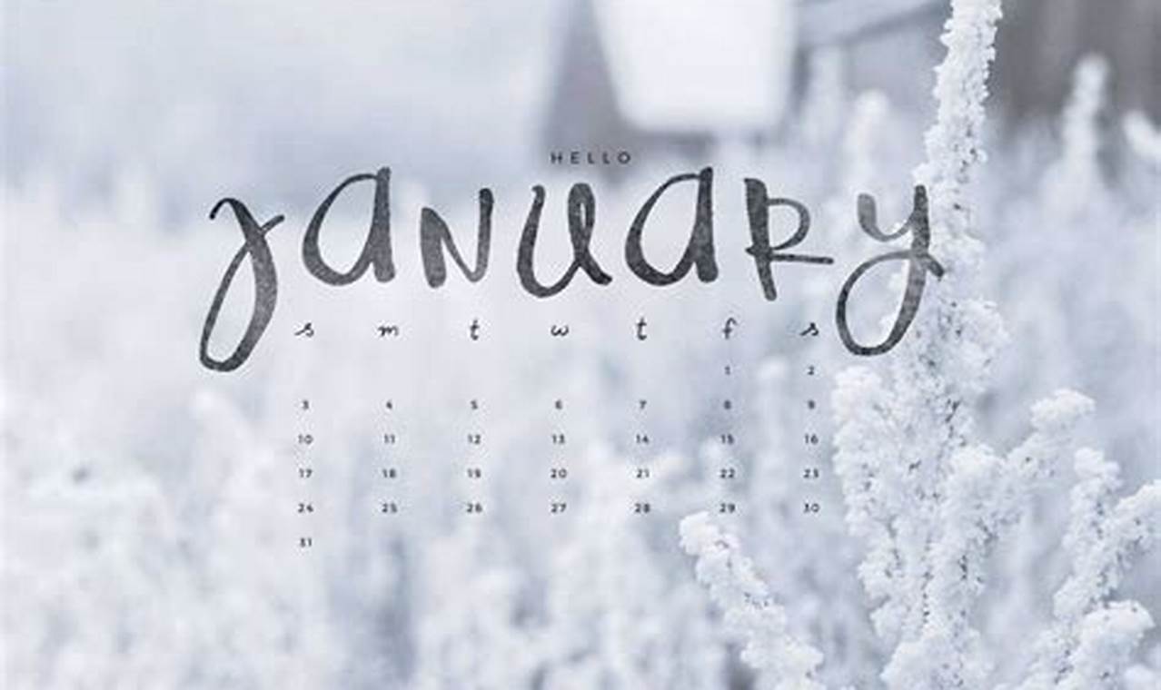2024 January Calendar Wallpaper Designs 2021