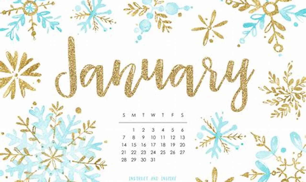 2024 January Calendar Wallpaper Images Pictures Wallpaper