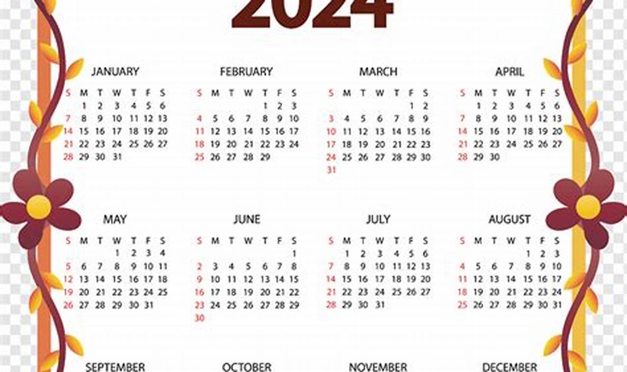 2024 January Calendar Wallpaper Images Pngwing