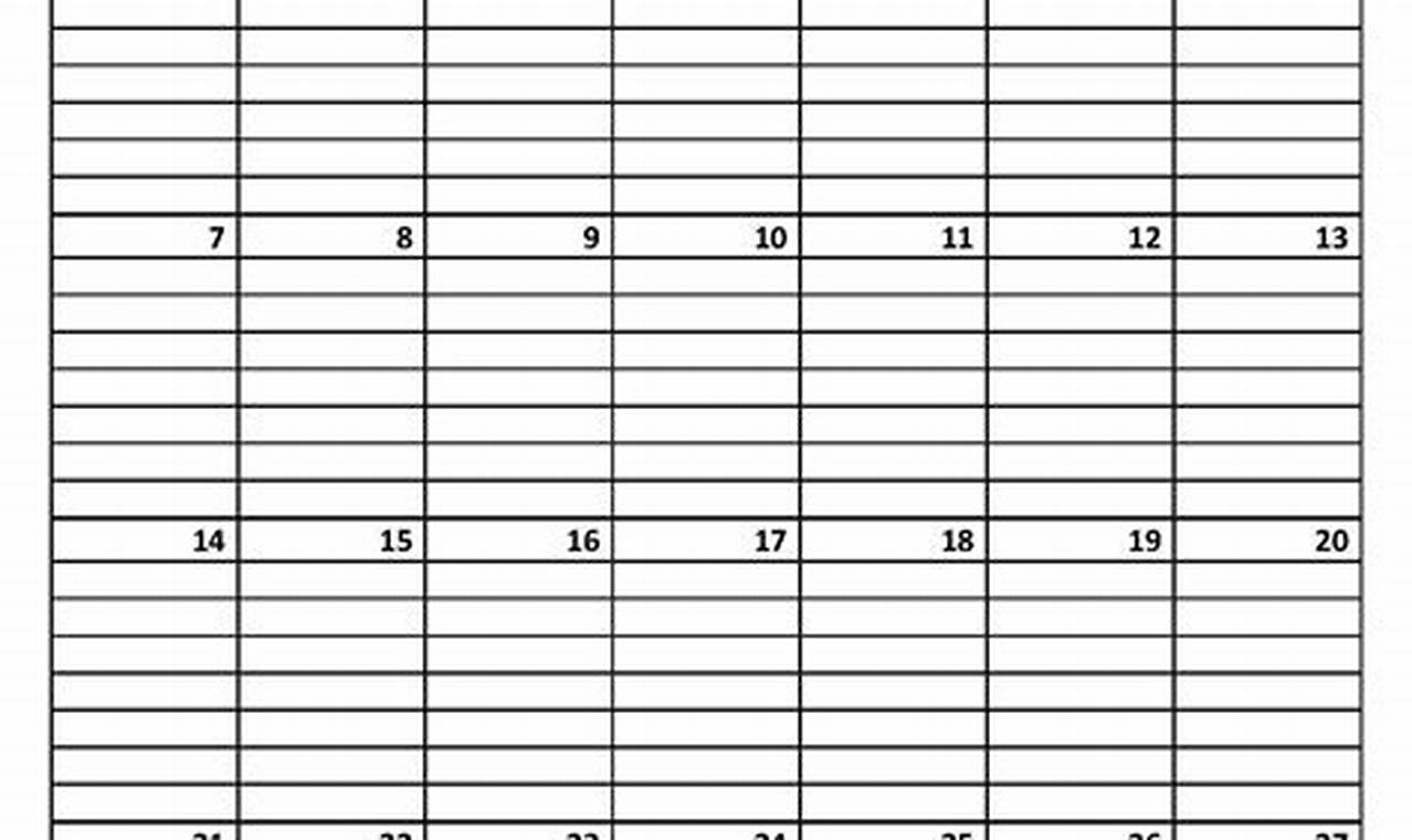2024 January Calendar With Grid Lines Online Course