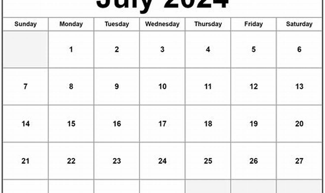 2024 July Calendar Images Printable Check