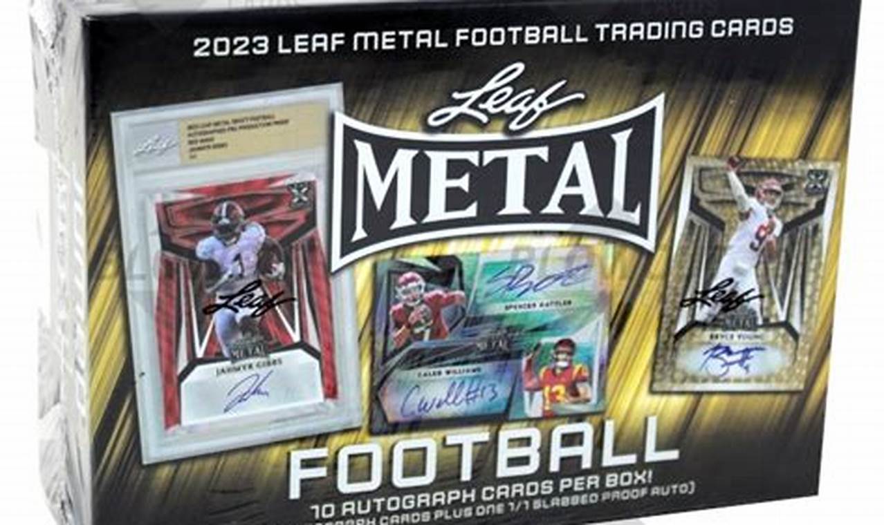 2024 Leaf Metal Draft Football Jumbo Box