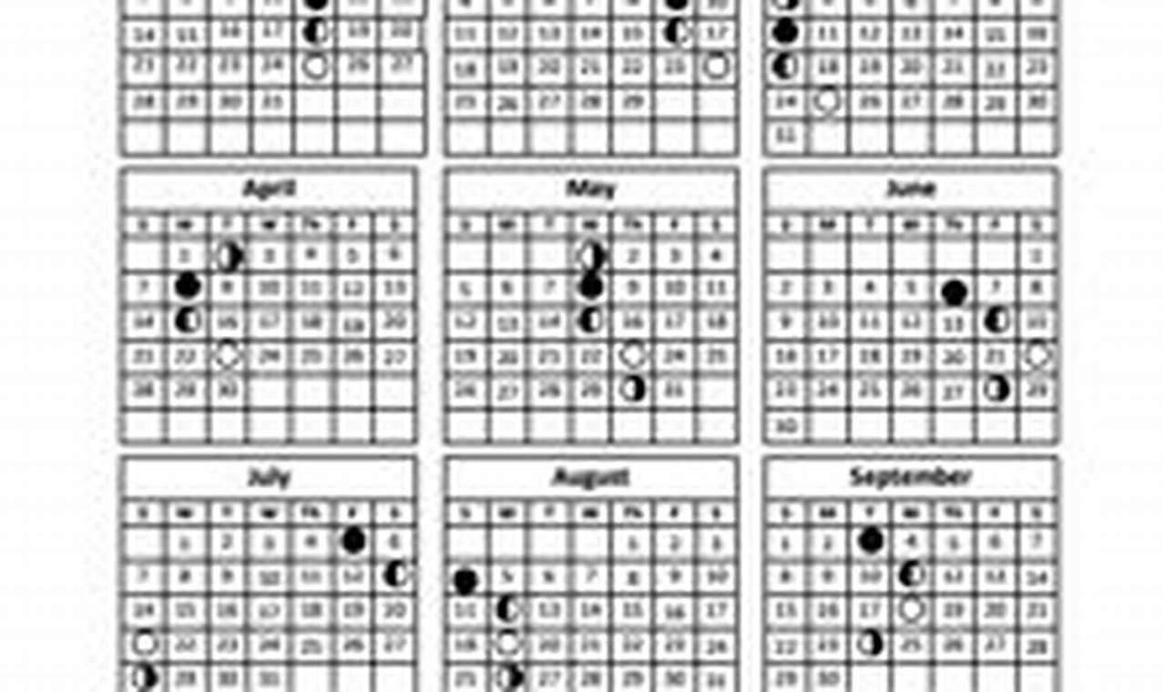2024 Lunar Calendar Printable Free Excel Format
