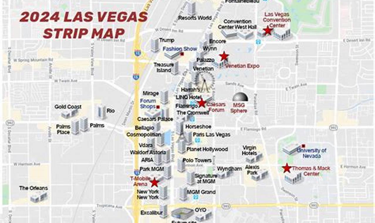 2024 Map Of Las Vegas Strip