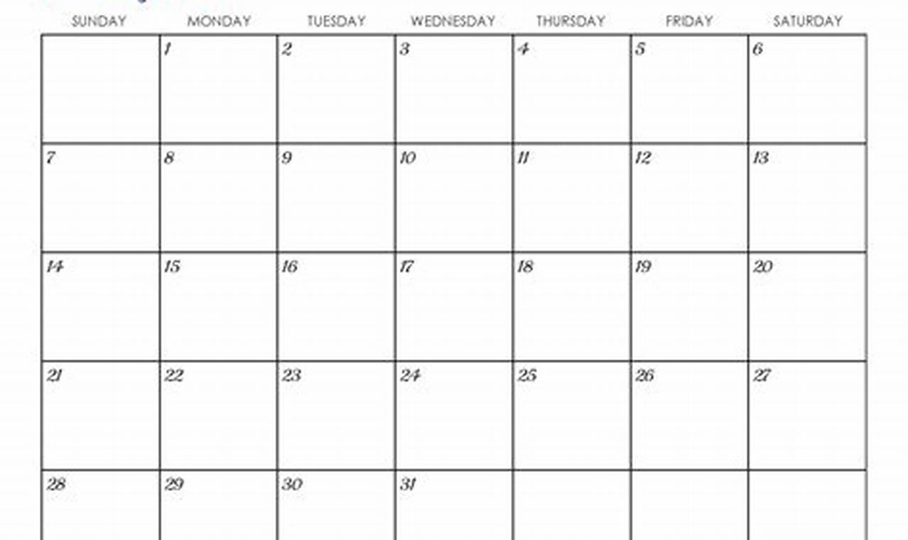 2024 Monthly Calendar Printable Editable