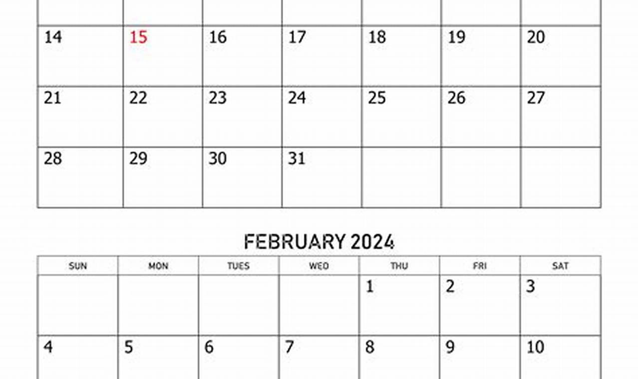 2024 Monthly Calendar To Print 2 Months On A Page 2021