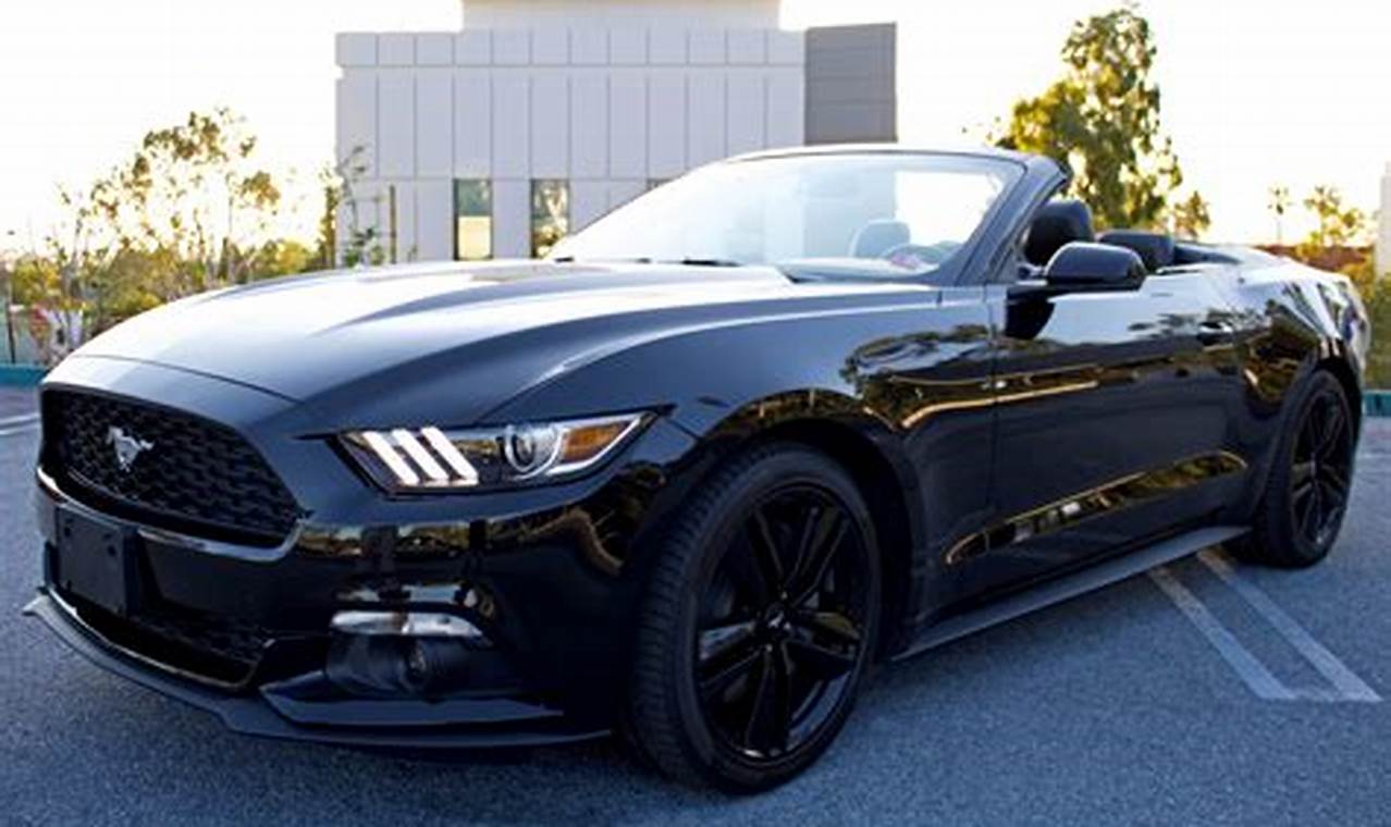 2024 Mustang Gt Convertible Black