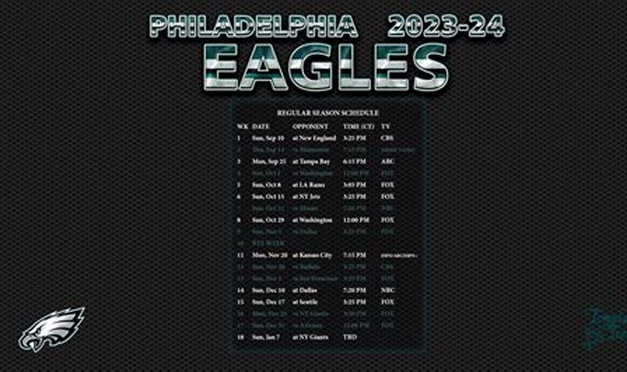 2024 Nfl Schedule Eagles Depth Chart