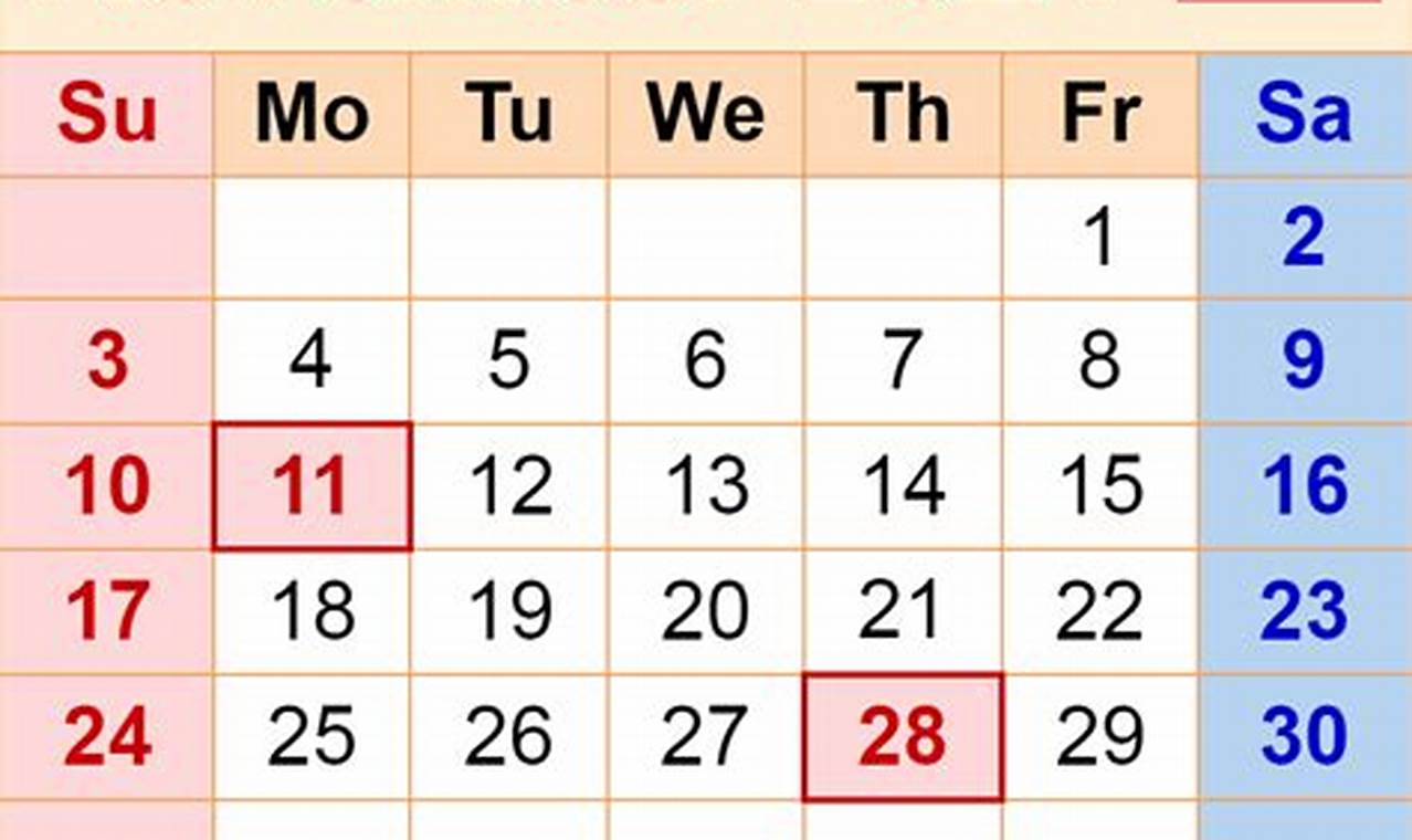 2024 November Calendar Festival Date Usa