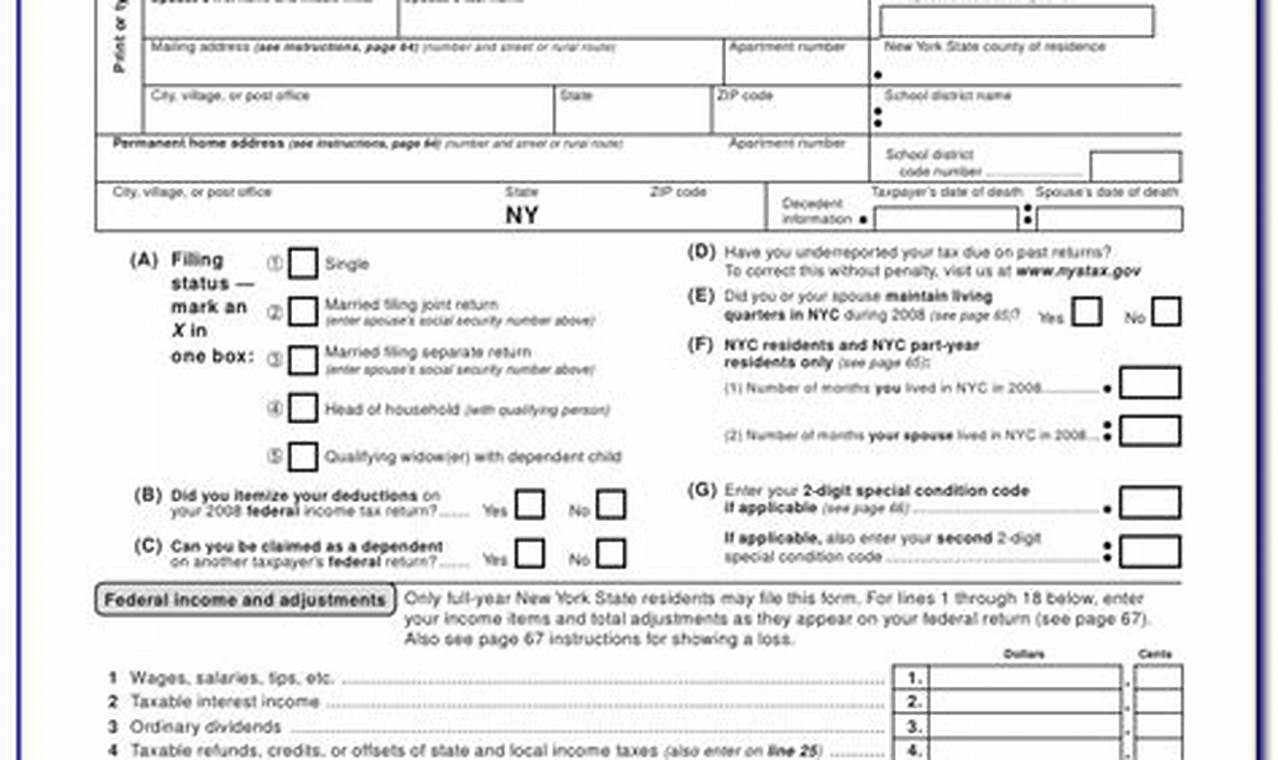 2024 Ny State Tax Form