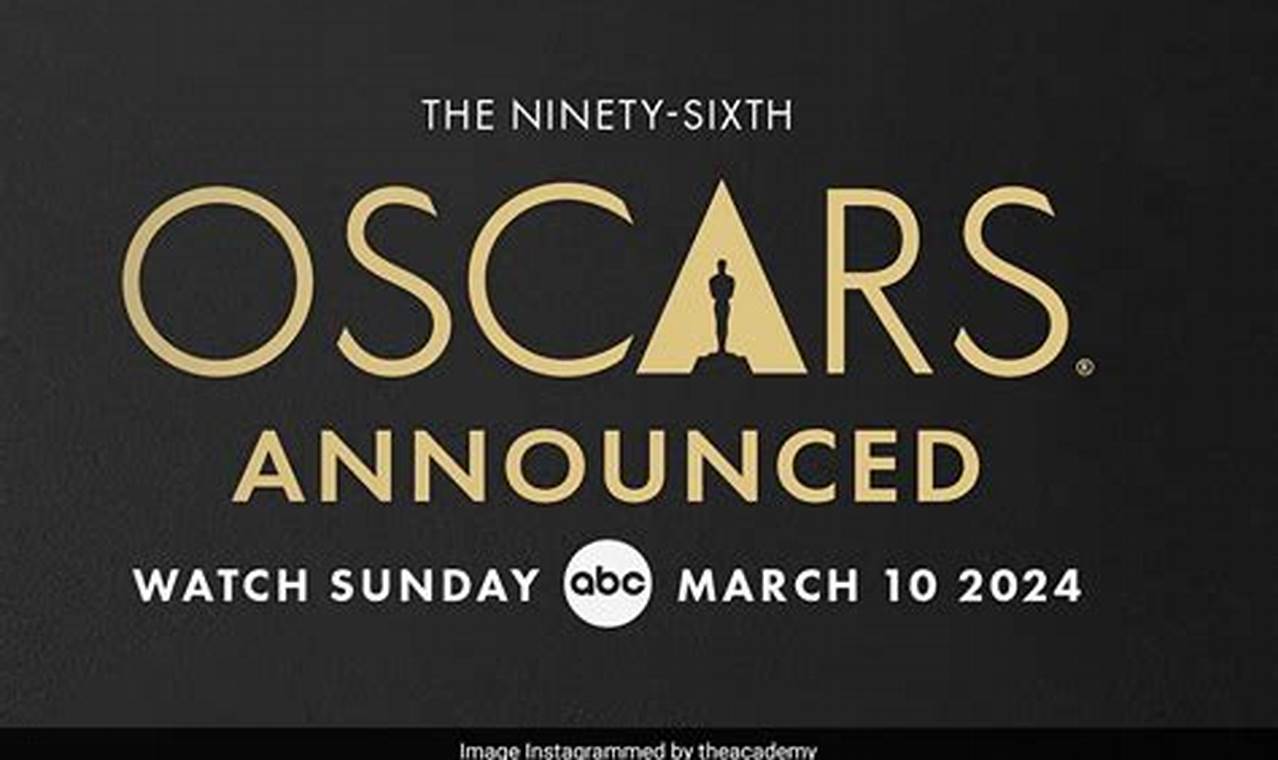 2024 Oscar Nominations Announcement Date