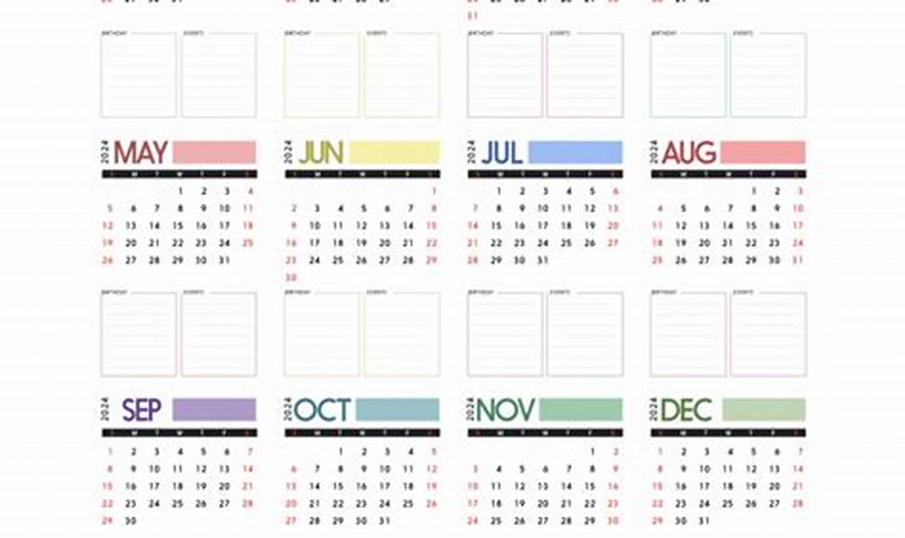 2024 Personalized Calendars Templateswise Download