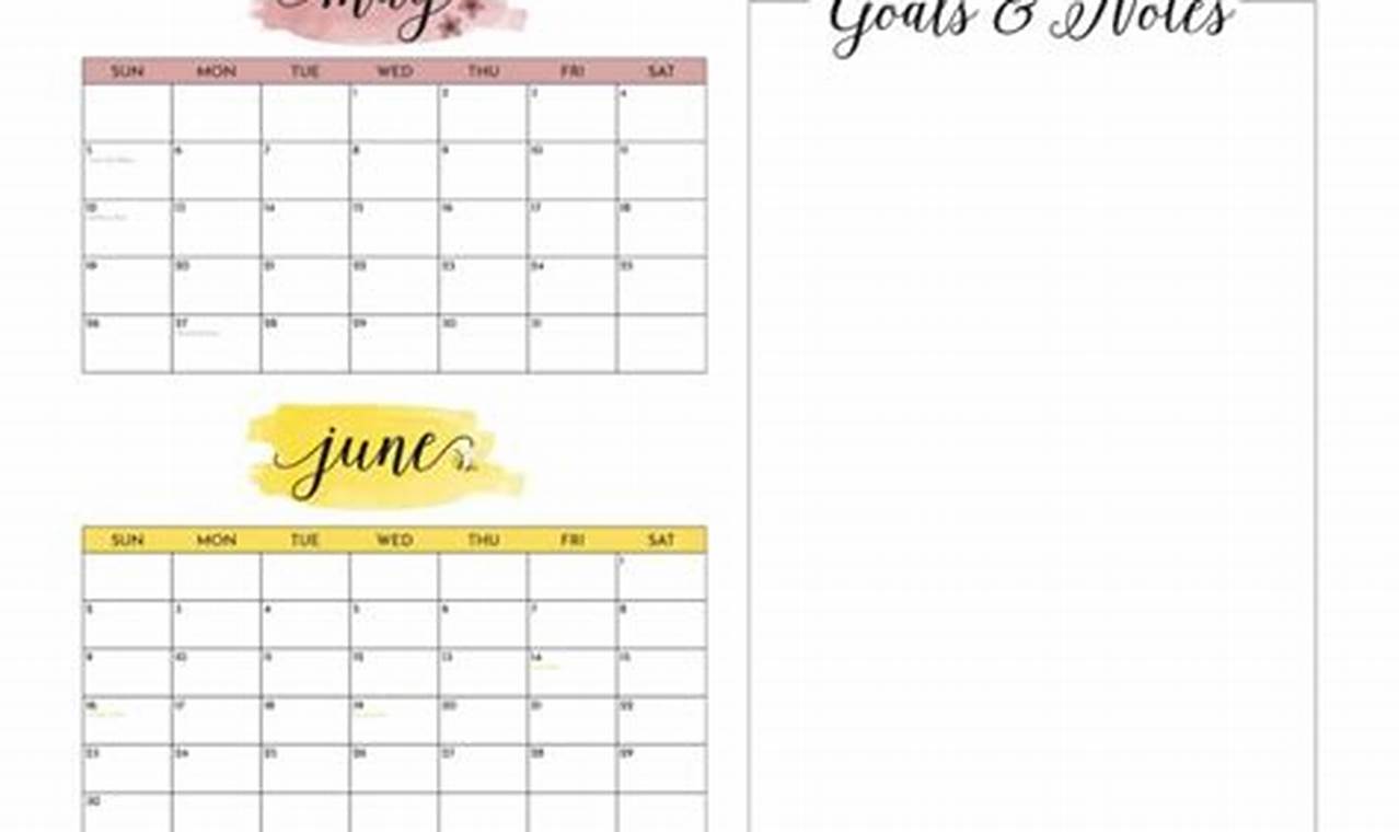 2024 Printable Summer Calendar 1