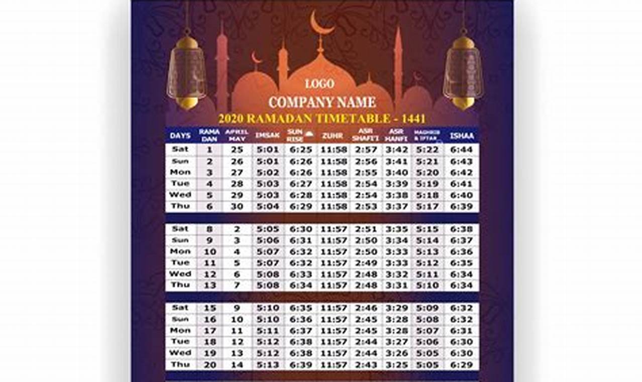 2024 Ramadan Calendar