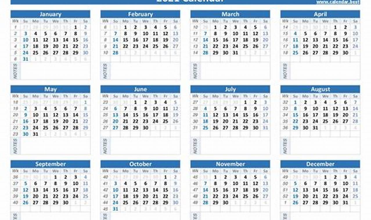 2024 Reservation Weeks Calendar Book 2021