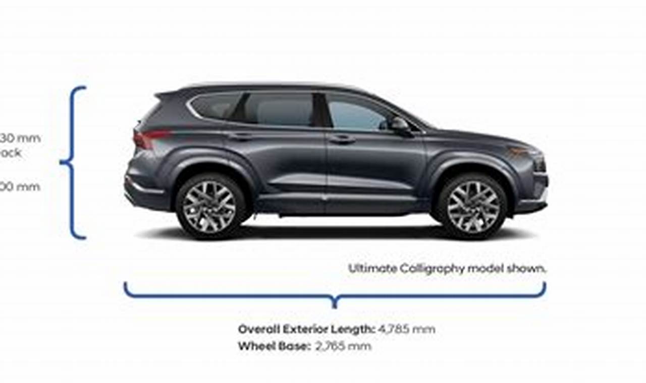 2024 Santa Fe Dimensions In Inches