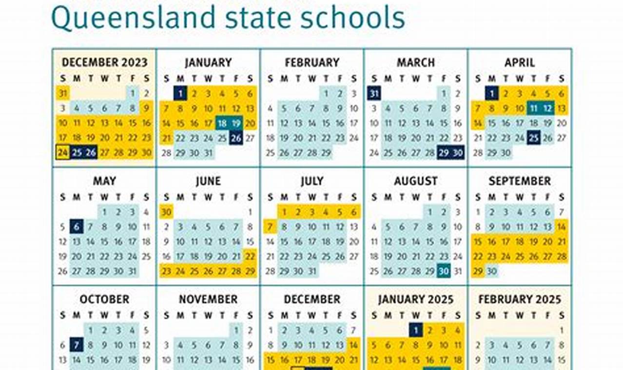 2024 School Calendar Queensland Printable