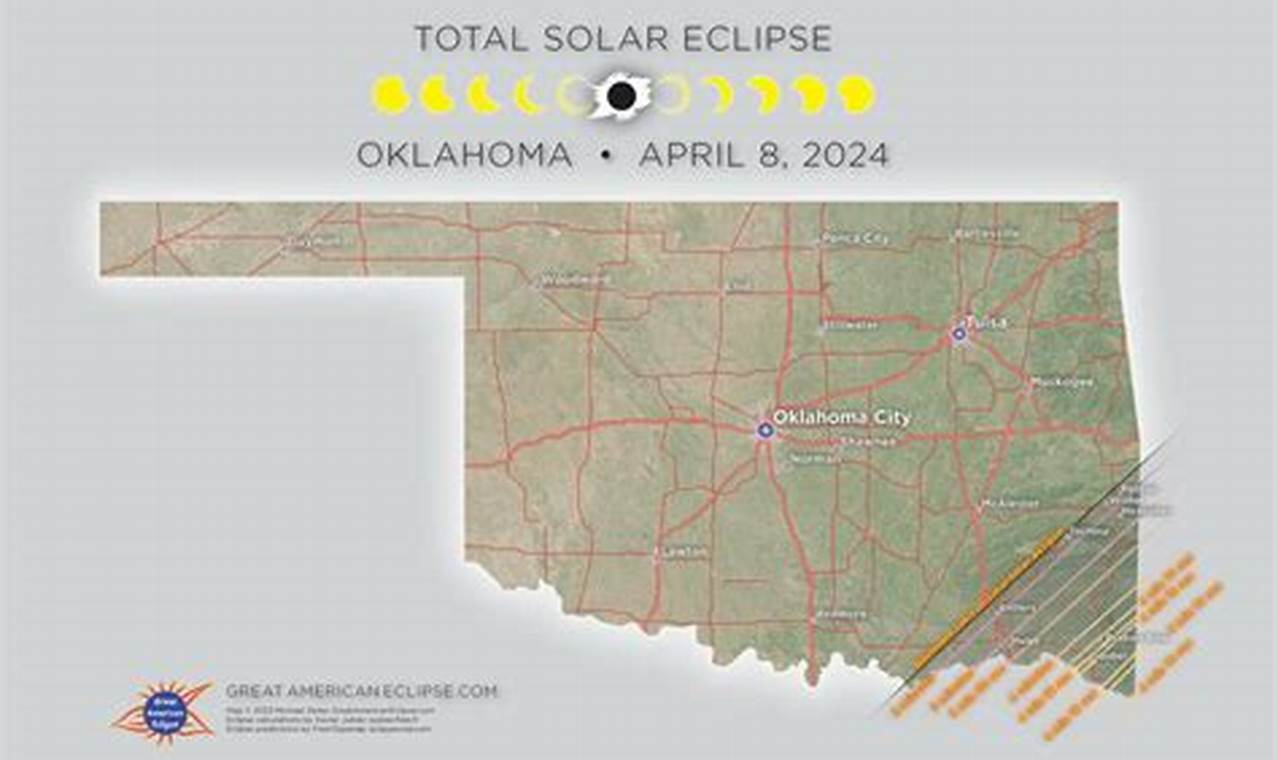 2024 Solar Eclipse Map Oklahoma