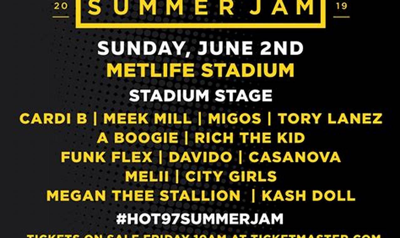 2024 Summer Jam Lineup