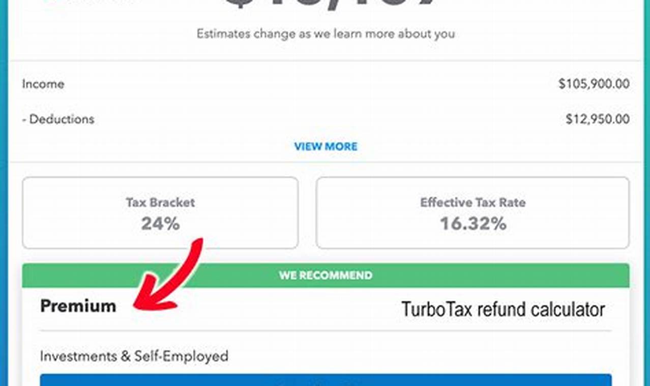 2024 Tax Refund Calculator Turbotax