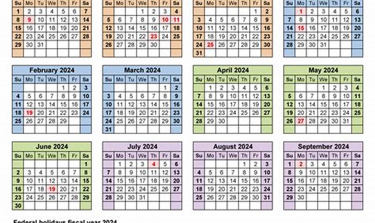 2024 To 2024 Tax Year Calendar