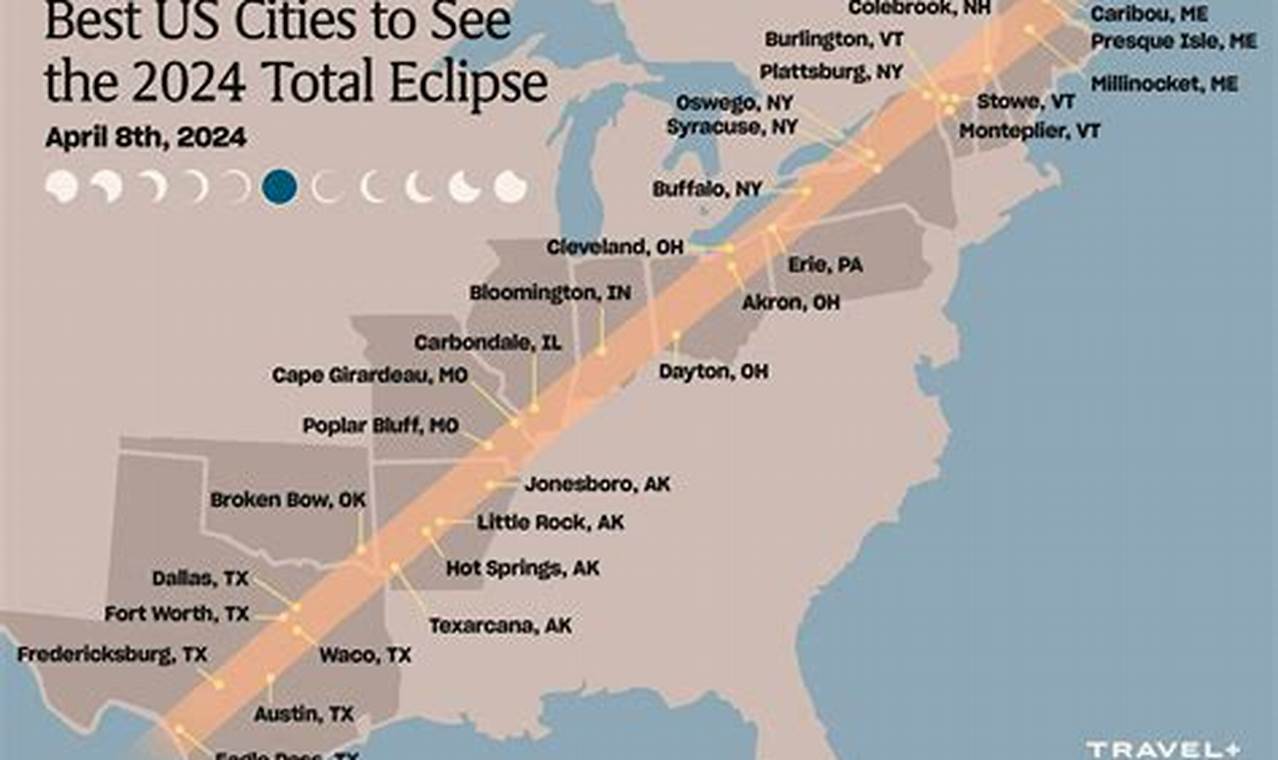 2024 Total Solar Eclipse Track Joy Leonanie