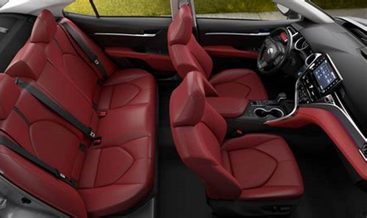 2024 Toyota Camry Hybrid Xse Red Interior