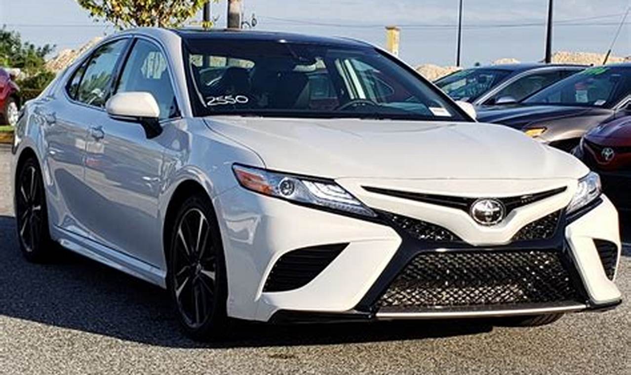 2024 Toyota Camry Xse White With Black Top