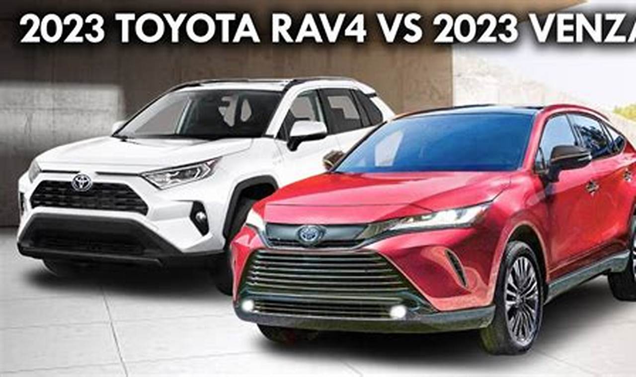 2024 Toyota Rav4 Vs 2024 Toyota Venza