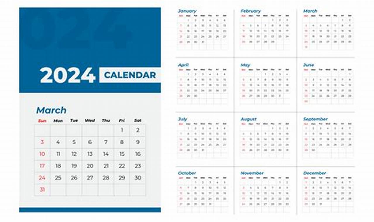 2024 Vector Calendar