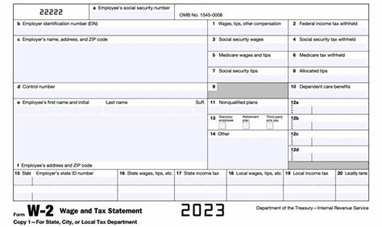 2024 W-2 Forms Printable California