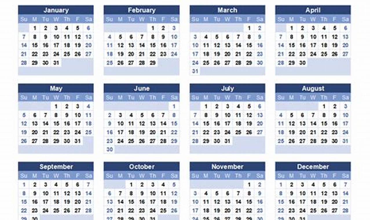 2024 Wall Calendar With Large Numbers List