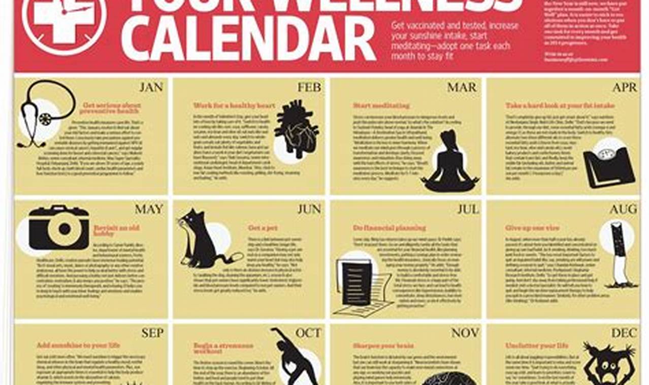 2024 Wellness Calendar