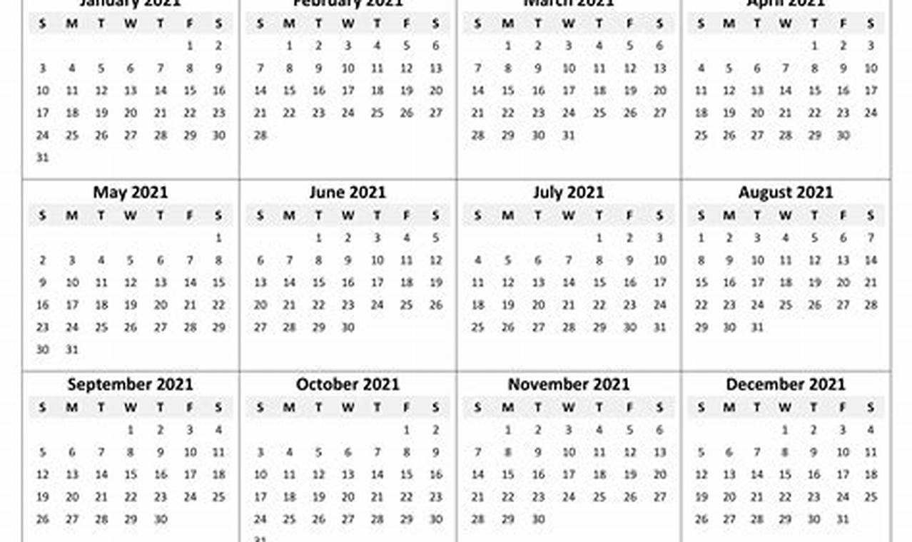 2024 Yearly Calendar Printable With Notes Pdf 2021