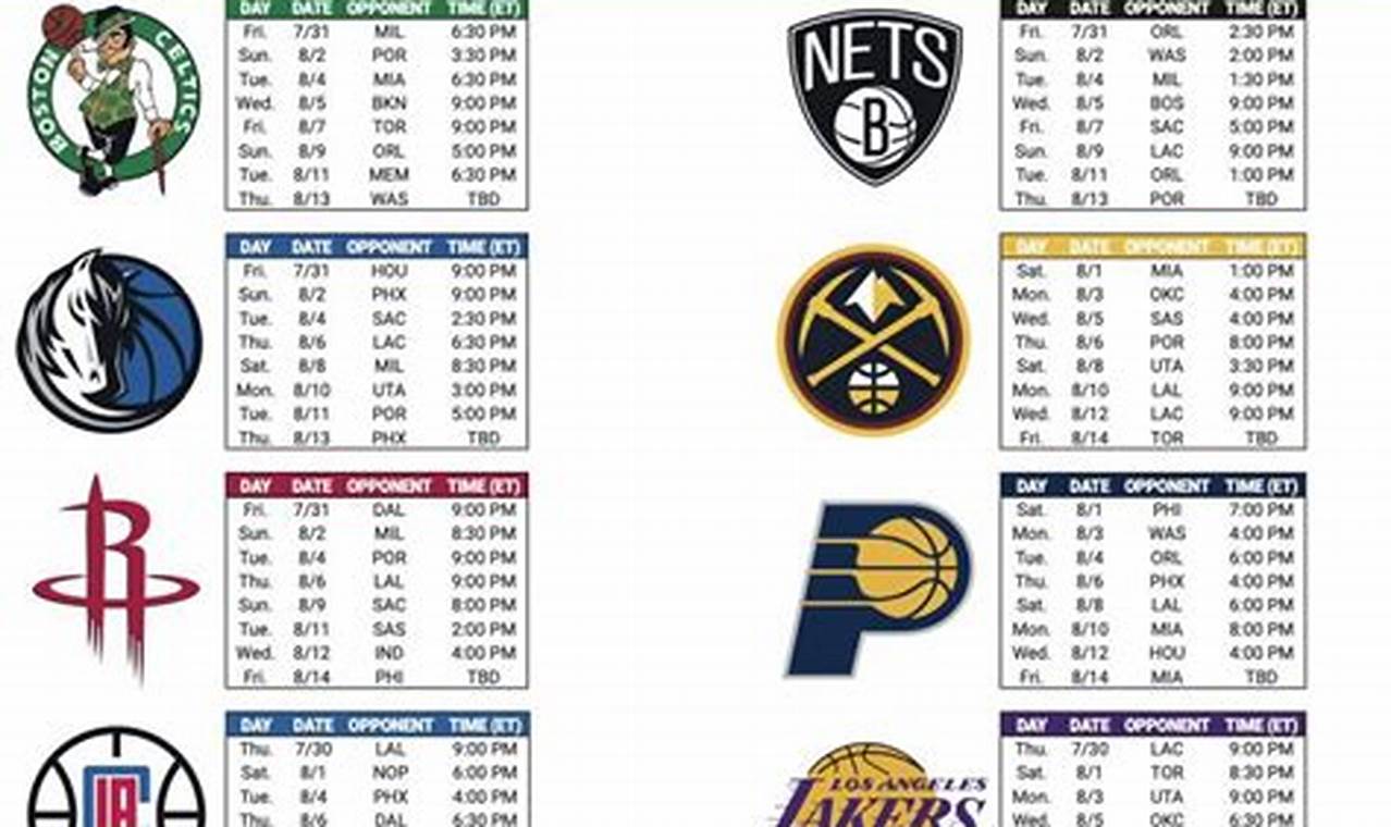 2024-2024 Nba Basketball Schedule