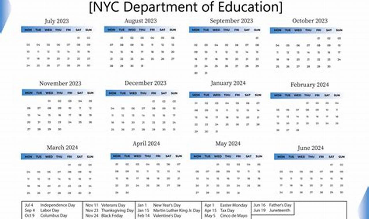 2024-2024 Nyc Doe Calendar
