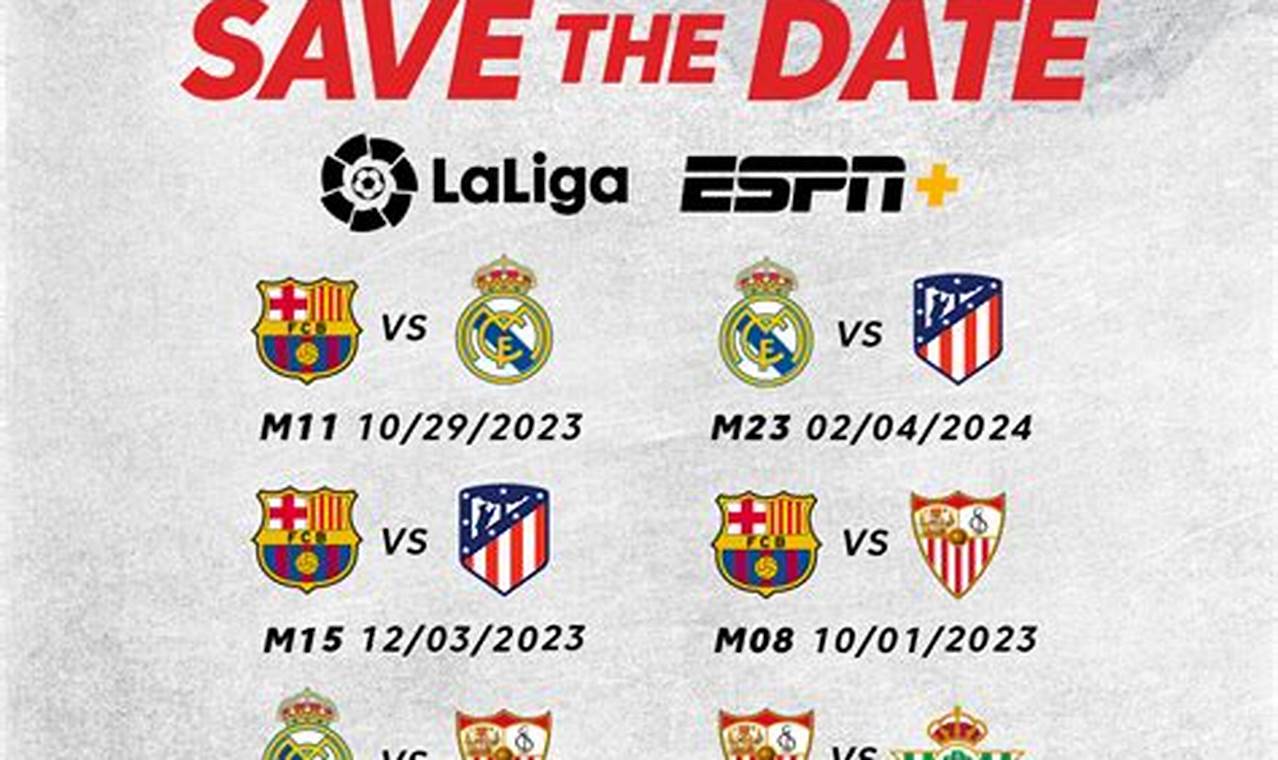2024-24 La Liga Schedule