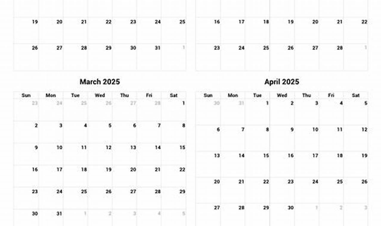 2025 Calendar January To June Word