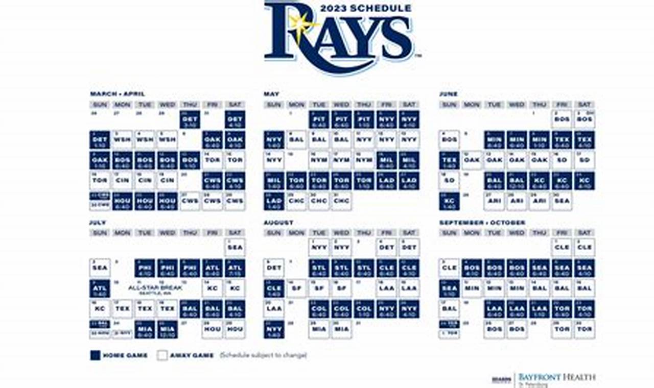 2025 Rays Schedule
