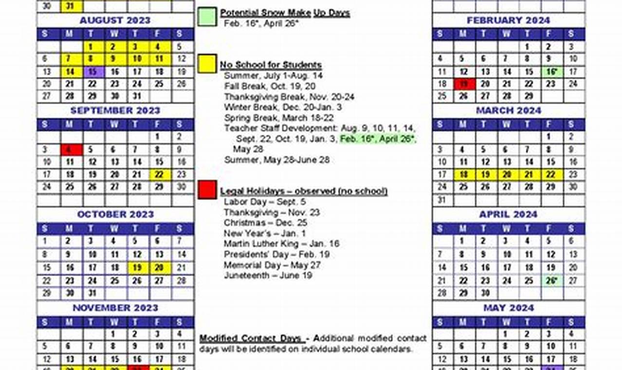24 25 School Calendar