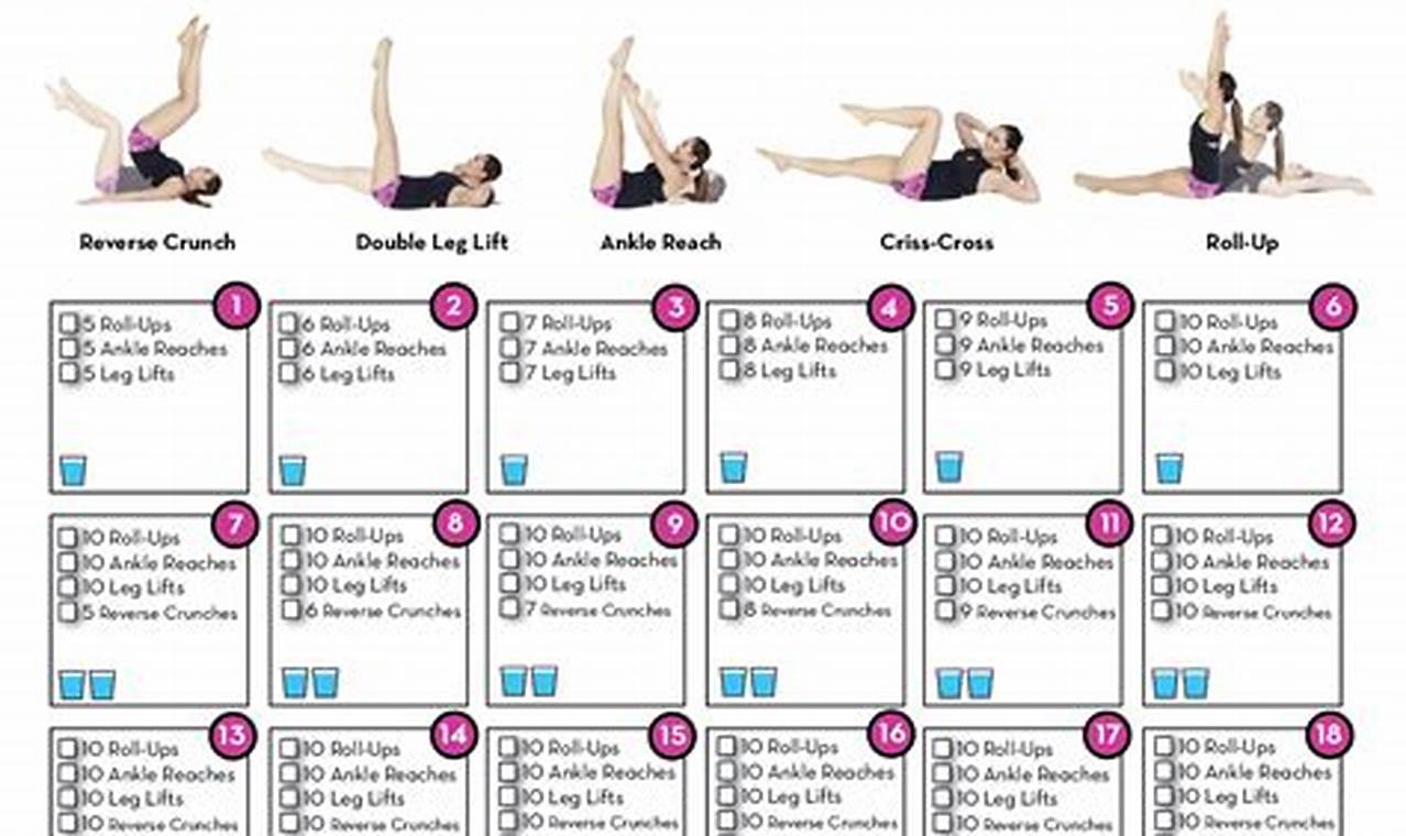 30 Day Ab Challenge Calendar