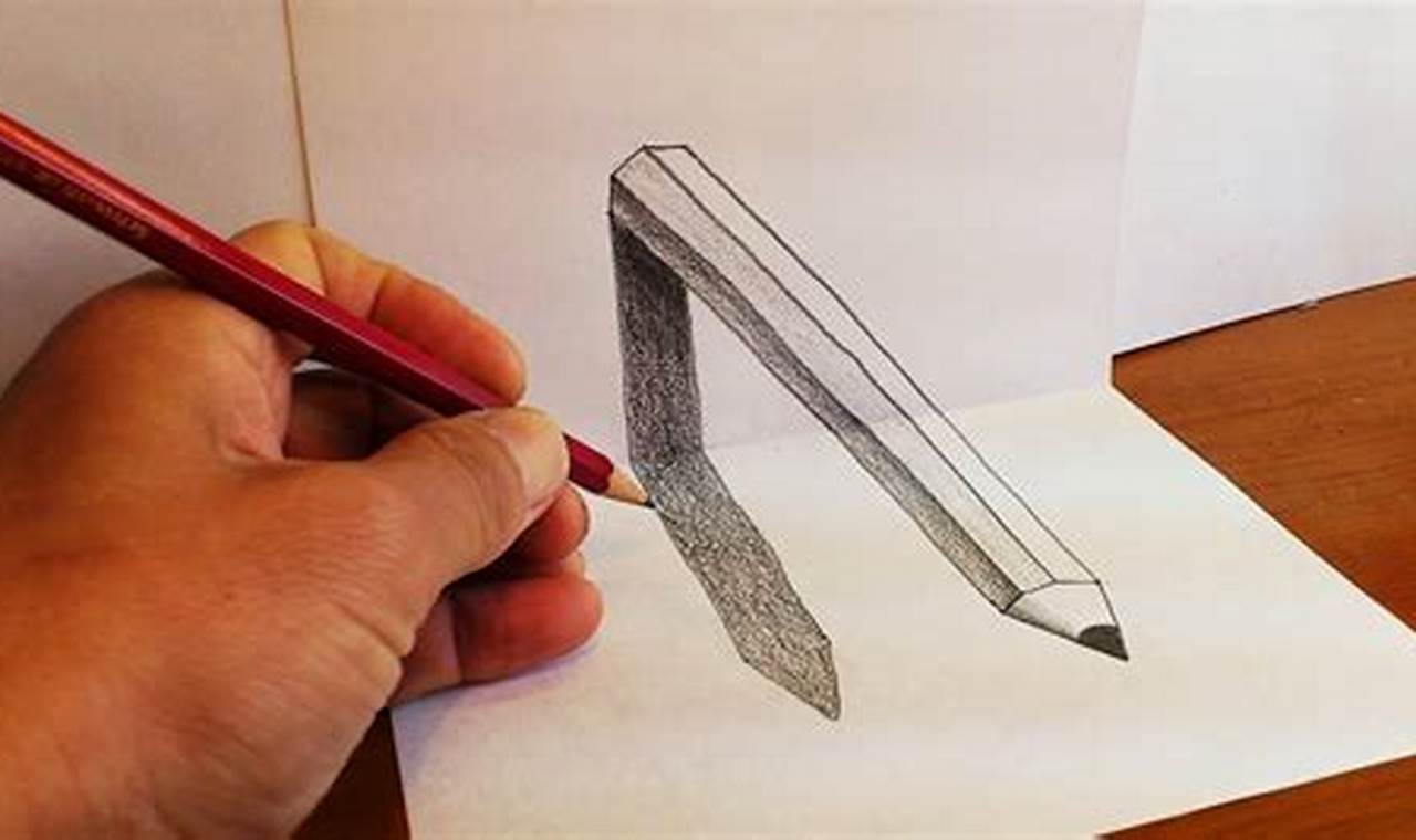 3D Pencil Sketch Drawing: A Guide to Creating Realistic Dimensions on Paper