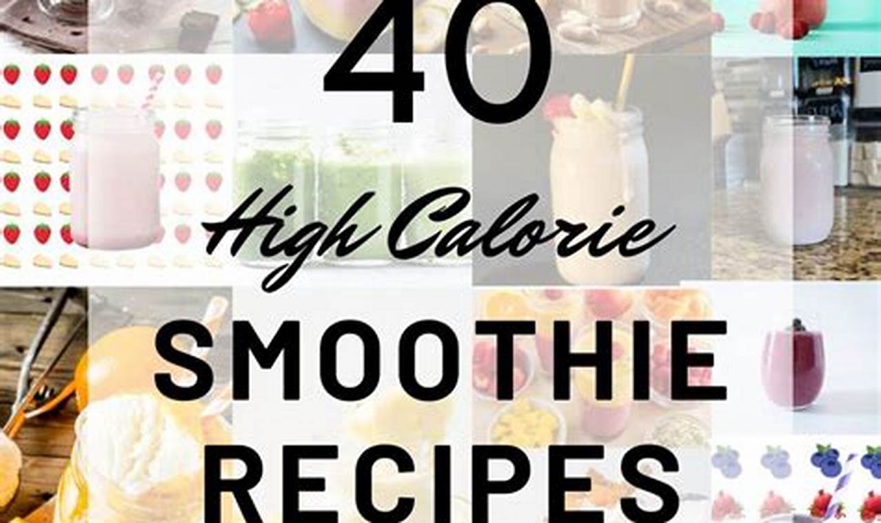 40 Smoothie Recipes