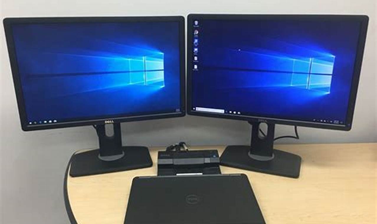 7 rekomendasi laptop docking station dual monitor setup