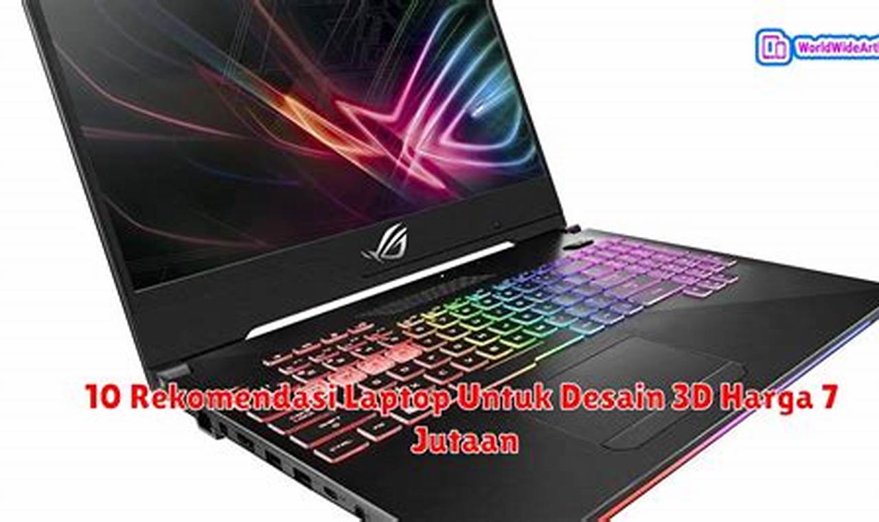 7 rekomendasi laptop untuk desain 3d