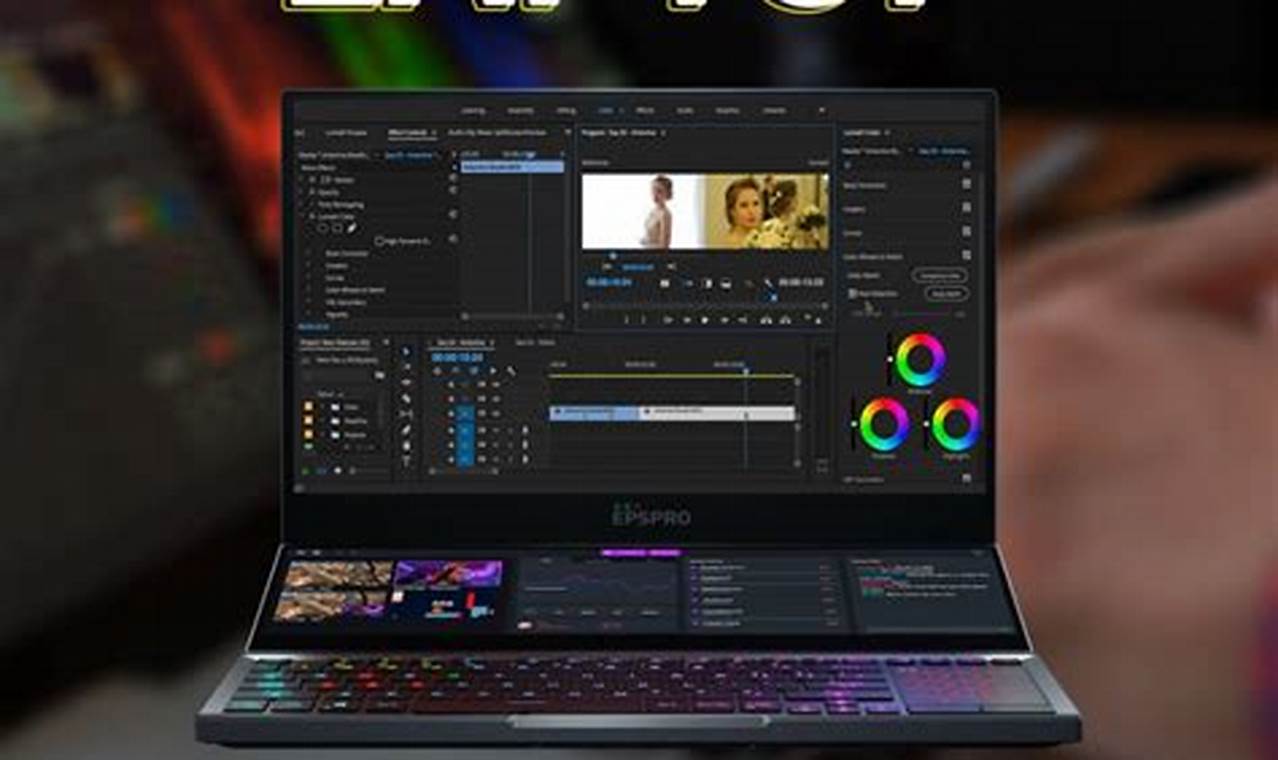 7 rekomendasi laptop untuk edit video