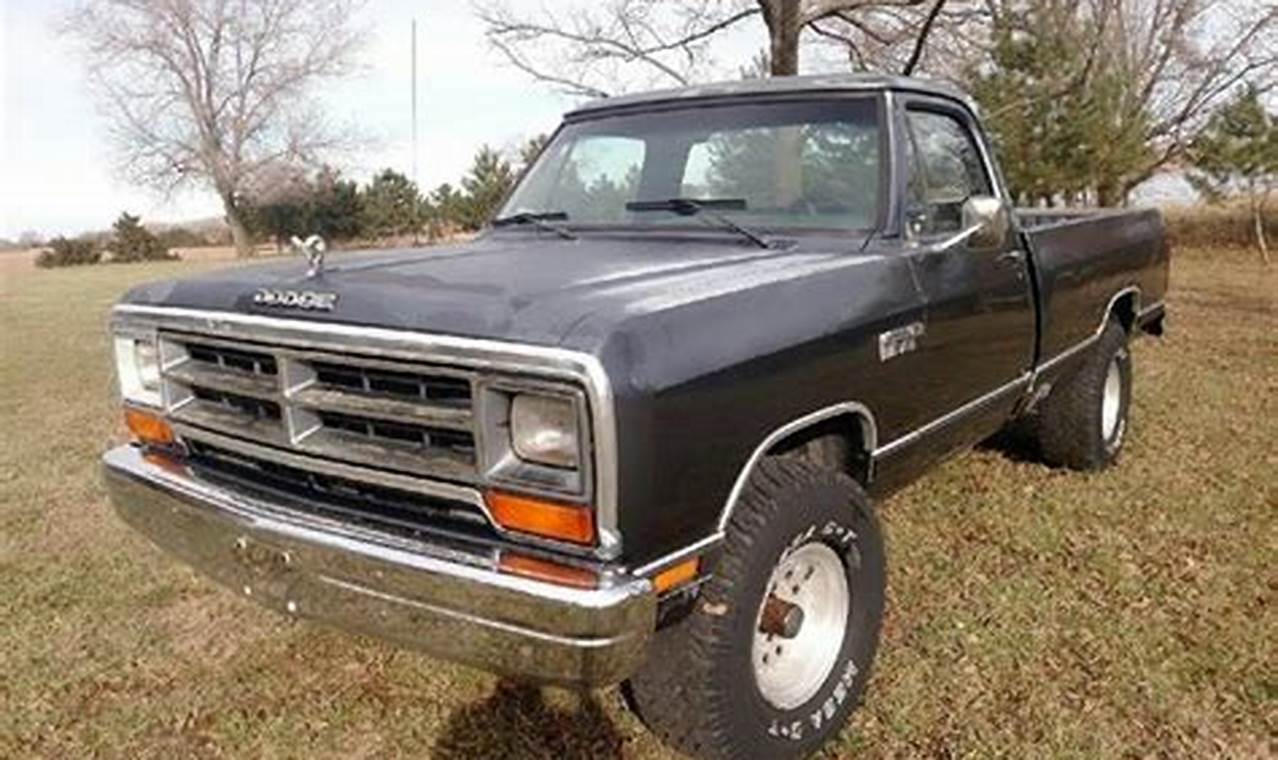 Uncover the Secrets of the Iconic 1987 Dodge Ram: A Timeless Classic